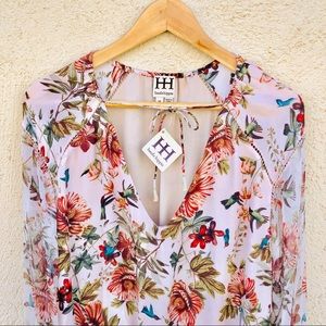 HAUTE HIPPIE Casablanca Summer Tie Waist Dress M